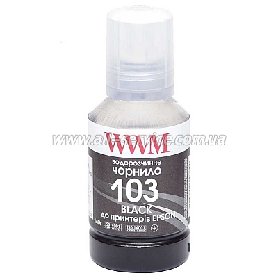  WWM 103  Epson L3100/ 3110/ 3150 140 Black (E103B)