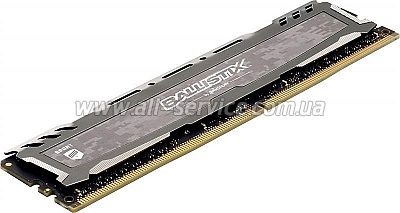  Micron Crucial DDR4 3000Mhz 8GB Ballistix Sport, Gray, CL 15, Retail (BLS8G4D30AESBK)