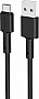 ���� ������ USB 2.0 AM to USB-C 1.0m 3A silicone BX31 black BOROFONE (6931474710390)