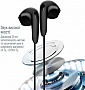  ColorWay 3.5 mm Wired Earphone Sound Wave Black (CW-WD04BK)