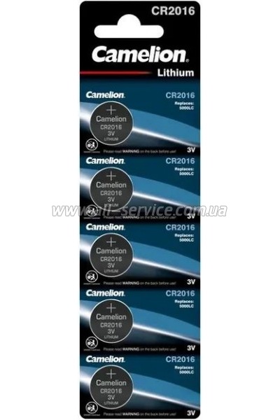  Camelion CR 2016 Lithium * 5 (CR2016-BP5)