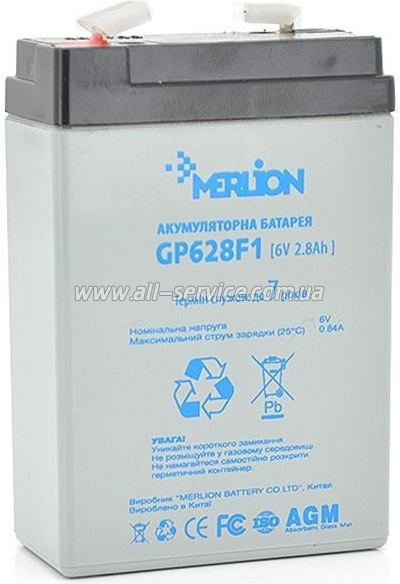 �������������� ������� Merlion AGM GP628F1 6V 2.8Ah (GP628F1)