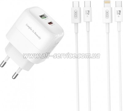 �������� ������� XO 1xUSB QC3.0 + 1xUSB-C PD 20W (XO-QC37)