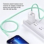 Дата кабель ColorWay USB-C to USB-C 1.0m 60W 3.0А green (CW-CBPDCC061-G) Дата кабель ColorWay USB-C to USB-C 1.0m 60W 3.0А green (CW-CBPDCC061-G)