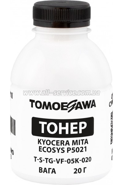 Тонер Tomoegawa Kyocera Mita Ecosys P5021 бутль 20г Black (TSM-VF-05K-020) Тонер Tomoegawa Kyocera Mita Ecosys P5021 бутль 20г Black (TSM-VF-05K-020)