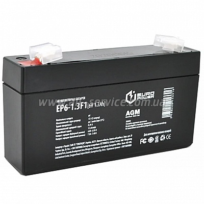   Europower EP6-1.3F1 6V 1.3Ah (EP6-1.3F1)
