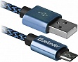 ���� ������ USB 2.0 AM to Micro 5P 1.0m USB08-03T blue Defender (87805)