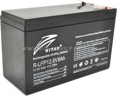 Батарея LiFePo4 Ritar R-LFP 12.8V 9Ah Батарея LiFePo4 Ritar R-LFP 12.8V 9Ah