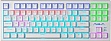  Aula F3032 White keycaps plus 21 Yellow keys KRGD Brown USB UA White (6948391201757)
