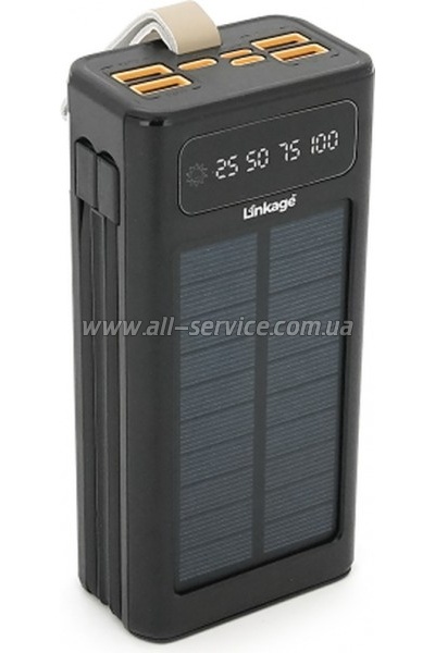Батарея универсальная Linkage 30000mAh Solar PD 22.5W Black (LKP-46) Батарея универсальная Linkage 30000mAh Solar PD 22.5W Black (LKP-46)