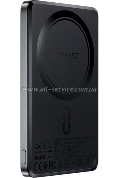 ������� ������������� Acefast Magnetic 5000mAh 18W PD Bllack (6974316283386)