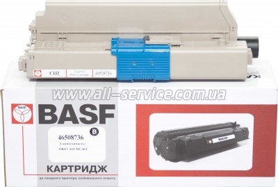�����-�������� BASF OKI C332/ MC363 ������ 46508736 Black (BASF-KT-46508736)
