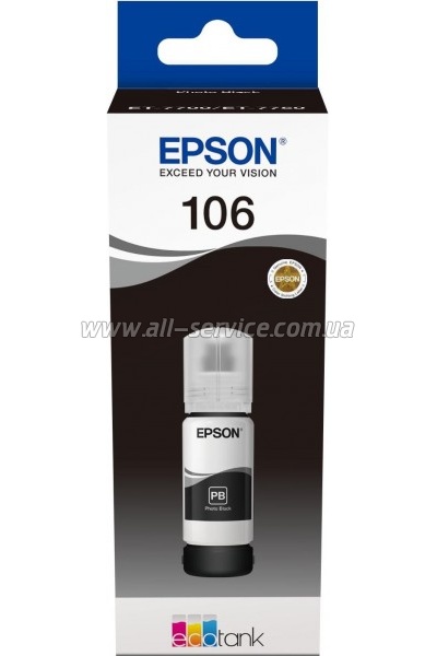  Epson 106 Epson L7160/ 7180 Photo Black (C13T00R140)