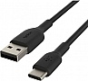 ���� ������ USB 2.0 AM to USB-C 1.0m PVC black Belkin (CAB001BT1MBK)
