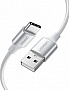 ���� ������ USB 2.0 AM to USB-C 0.25m 3A braided US288 white Ugreen (60129)