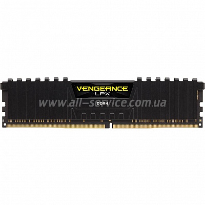  8GB CORSAIR Vengeance LPX Black DDR4 2400Mhz (CMK8GX4M1A2400C16)