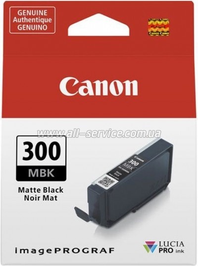  Canon PFI-300 Canon imagePROGRAF PRO-300 Matte Black (4192C001)