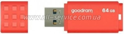  Goodram 64GB UME3 Orange USB 3.0 (UME3-0640O0R11)