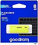  GOODRAM 8GB UME2 Yellow USB 2.0 (UME2-0080Y0R11)