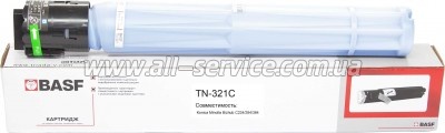 Картридж BASF Konica Minolta Bizhub C224/ C284/ C364 аналог TN-321C Cyan (BASF-KT-TN321C) Картридж BASF Konica Minolta Bizhub C224/ C284/ C364 аналог TN-321C Cyan (BASF-KT-TN321C)
