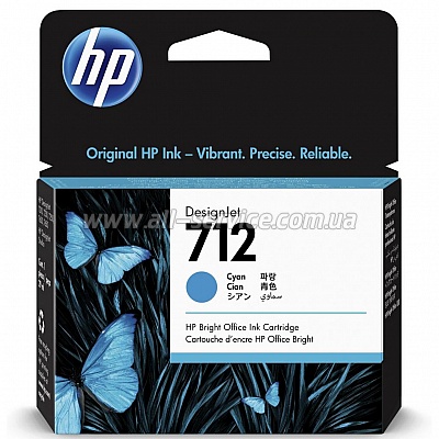  HP 712 DesignJet 230/ 630 Cyan (3ED67A)