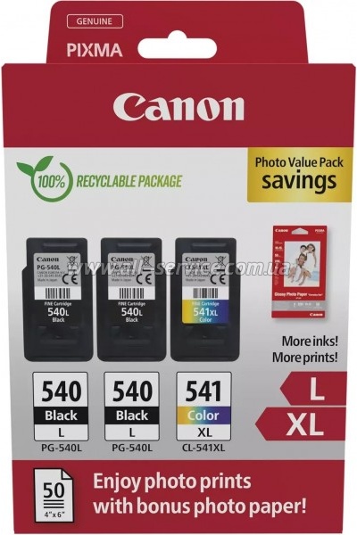   Canon PG-540L/ CL-541XL Multipack +  Canon GP-501 Glossy (5224B015)