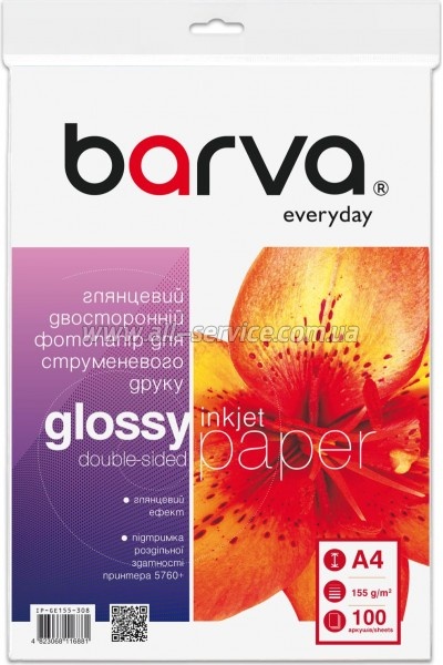 ���������� Barva Everyday Glossy double-sided 155�/� A4 100� (IP-GE155-308)