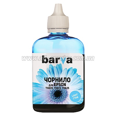  Barva Epson T0811/ 1410/ P50/ T50/ R270/ TX650 Light Cyan 90  (E081-328)