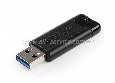  128GB VERBATIM USB 3.0 STORE'N'GO PINSTRIPE BLACK (49319)
