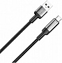 ���� ������ USB 2.0 AM to USB-C 2.0m 6A braided wire black ColorWay (CW-CBUC097-BK)