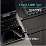 ���� ������ USB 2.0 AM to USB-C 1.0m 3A zinc alloy braided black ColorWay (CW-CBUC098-BK)