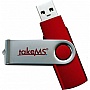  TakeMS MEM-Drive Mini Rubber 4Gb Red (TMS4GUMIR1R02)