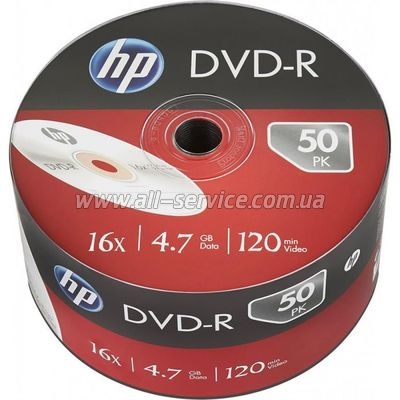  DVD HP DVD-R 4.7GB 16X IJ PRINT 50 (69302/DME00070WIP-3)
