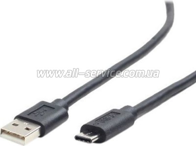 ���� ������ USB 2.0 AM to USB-C 3.0m Cablexpert (CCP-USB2-AMCM)