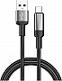 ���� ������ USB 2.0 AM to USB-C 2.0m 6A braided wire black ColorWay (CW-CBUC097-BK)