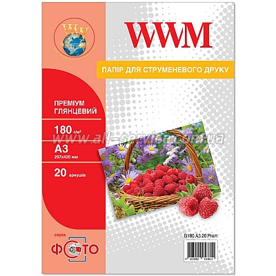  WWM  180/ , A3, 20 (G180.A3.20.Prem) Premium