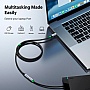 ���� ������ Ugreen USB-C M/F 1.0m 5A 10Gbps USB 3.1 black (30205)