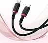 ���� ������ USB-C to Lightning 2.0m 20W red+black Baseus (P10377800U01-03)