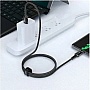 ���� ������ USB-C to USB-C 1.2m 3A nylon black Acefast (6974316280521)