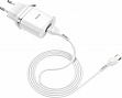 �������� ������� HOCO C12Q Smart USB QC3.0 + cable USB to USB-C 18W White (6931474716309)