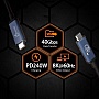���� ������ USB-C to USB-C 0.8m USB4 40Gbps 240W 48V/5A 8K60Hz premium J5create (JUC29L08-N)