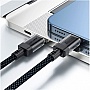 ���� ������ USB-C to USB-C 1.2m 60W stainless steel C12-03 Black Acefast (6974316283317)