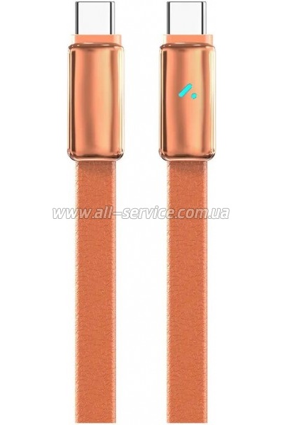 ���� ������ USB-C to USB-C 1.0m 5A 100W ultra-thin orange ColorWay (CW-CBPDCC100-OR)