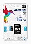   16GB ADATA microSDHC C10 UHS-I A1 + SD  (AUSDH16GUICL10A1-RA1)