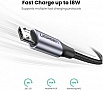 ���� ������ USB 2.0 AM to Micro 5P 1.0m US290 Aluminum Braid Black Ugreen (60146)