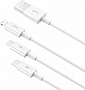 ���� ������ USB 2.0 AM to Lightning + Micro 5P + USB-C 1.5m 3.5A white Baseus (CAMLTYS-02)