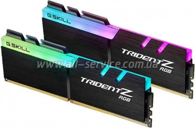     DDR4 16GB (2x8GB) 3000 MHz TridentZ RGB Black G.Skill (F4-3000C16D-16GTZR)