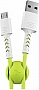 ���� ������ USB 2.0 AM to Micro 5P 1.0m Soft white/lime Pixus (4897058531176)