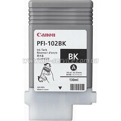  PFI-102Bk Canon iPF500/ 600/ 700 black (0895B001)