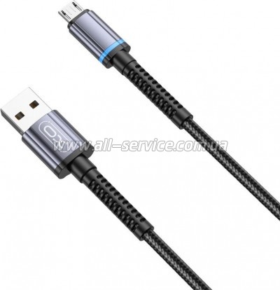 ���� ������ USB 2.0 AM to Micro 5P 1.0m 2.4A black XO (NB215-M-BK)